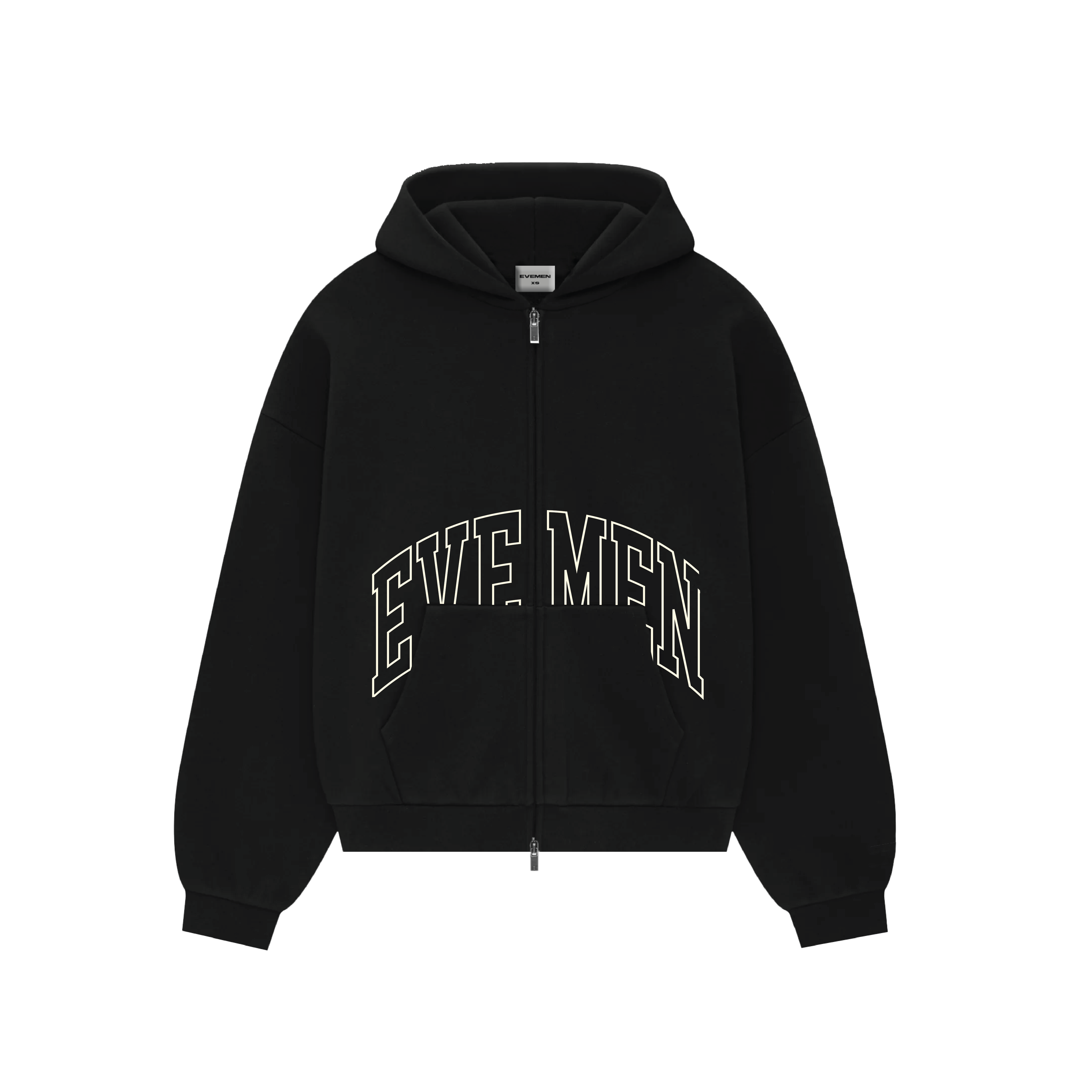 genesis boxy zip through hoodie