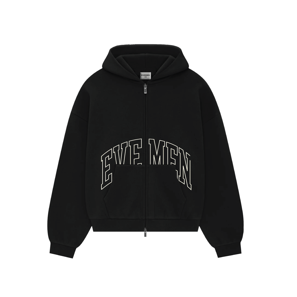 genesis boxy zip through hoodie