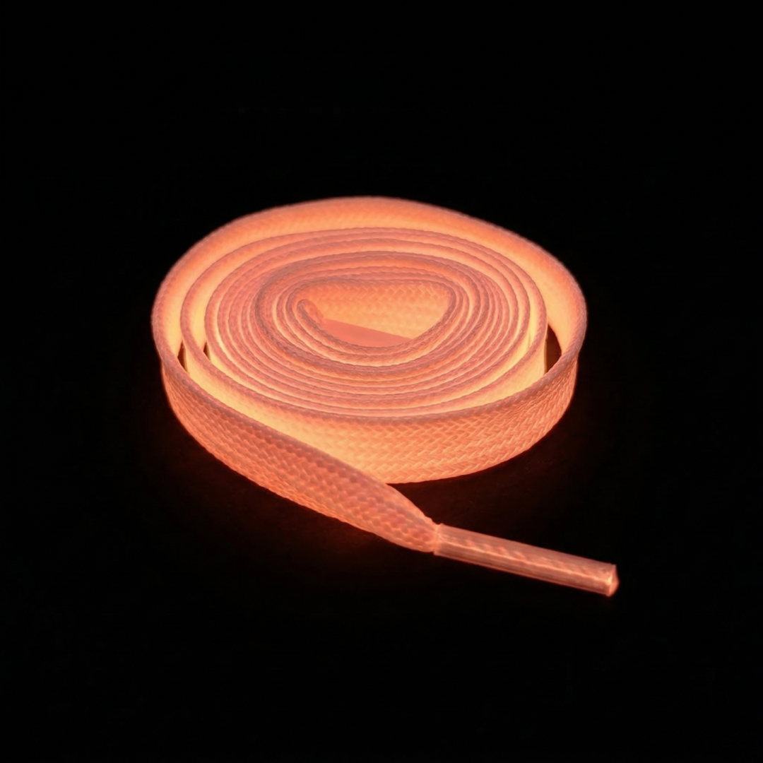 Glow in the Dark Shoelaces | Pink | Phosphorescent UV Laces for Sneakers by KNOTTY