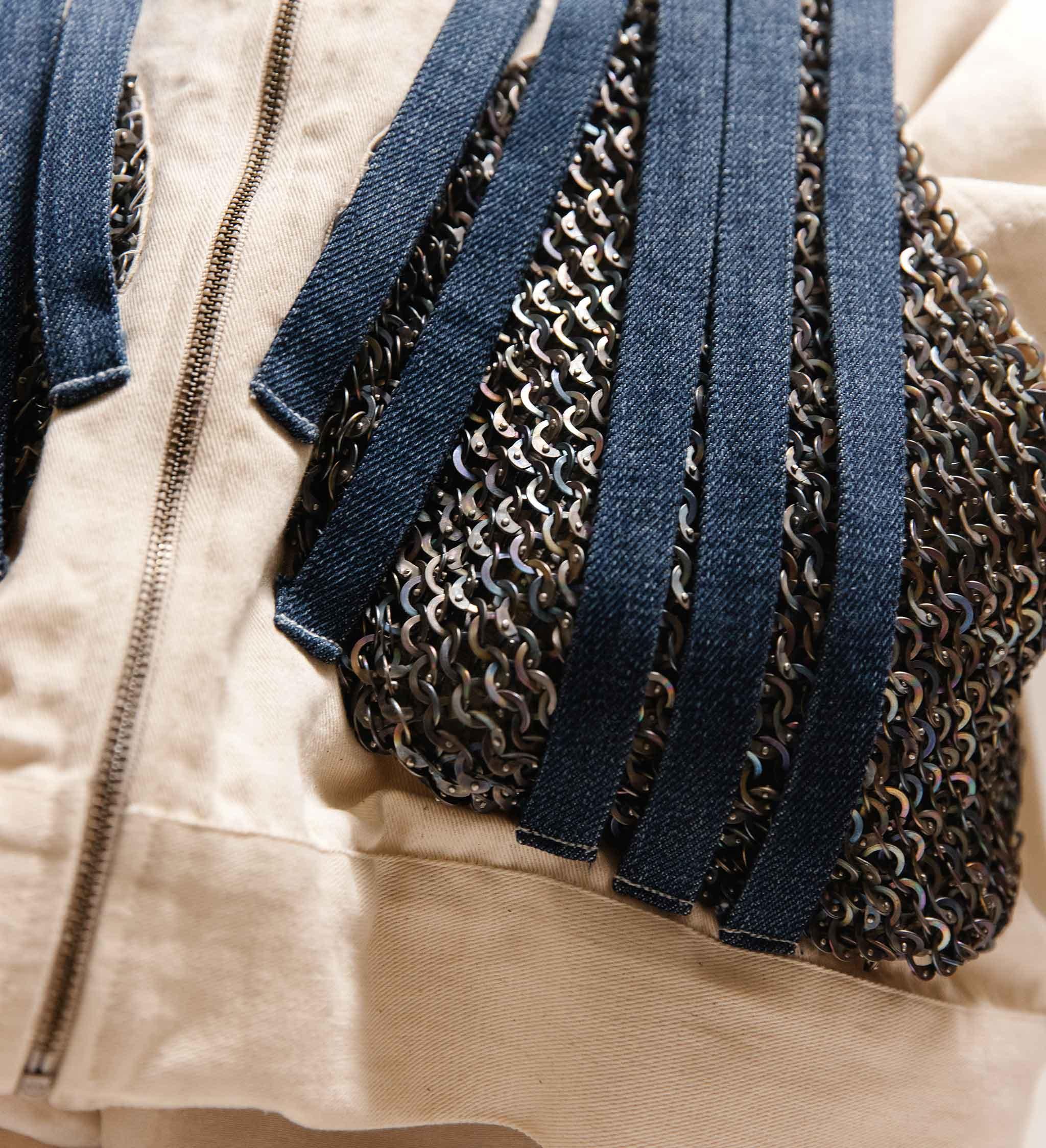 Gods Hand' Chainmail Armour Embroidered Jacket
