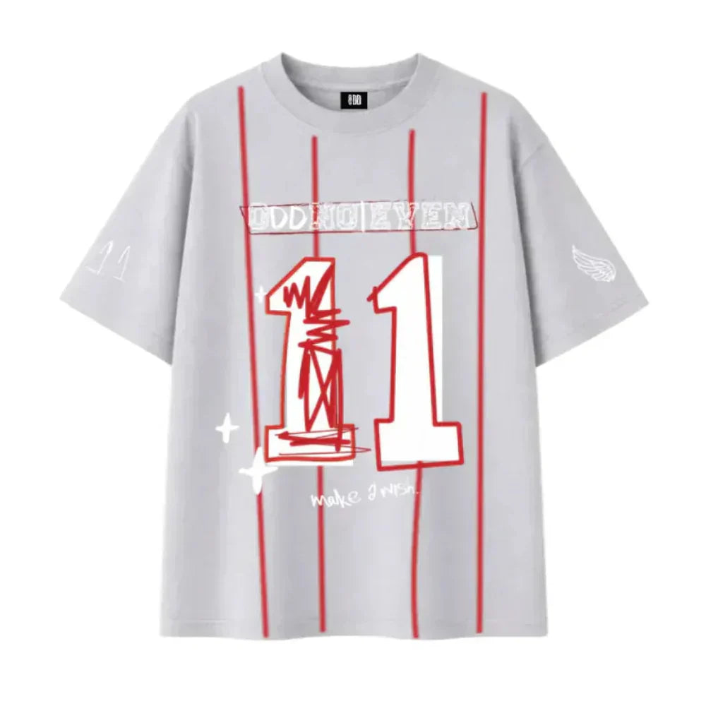 'Make A Wish' Grey Jersey Tshirt