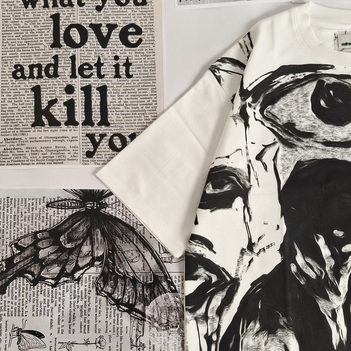Duet – Black & White Oversized T-Shirt