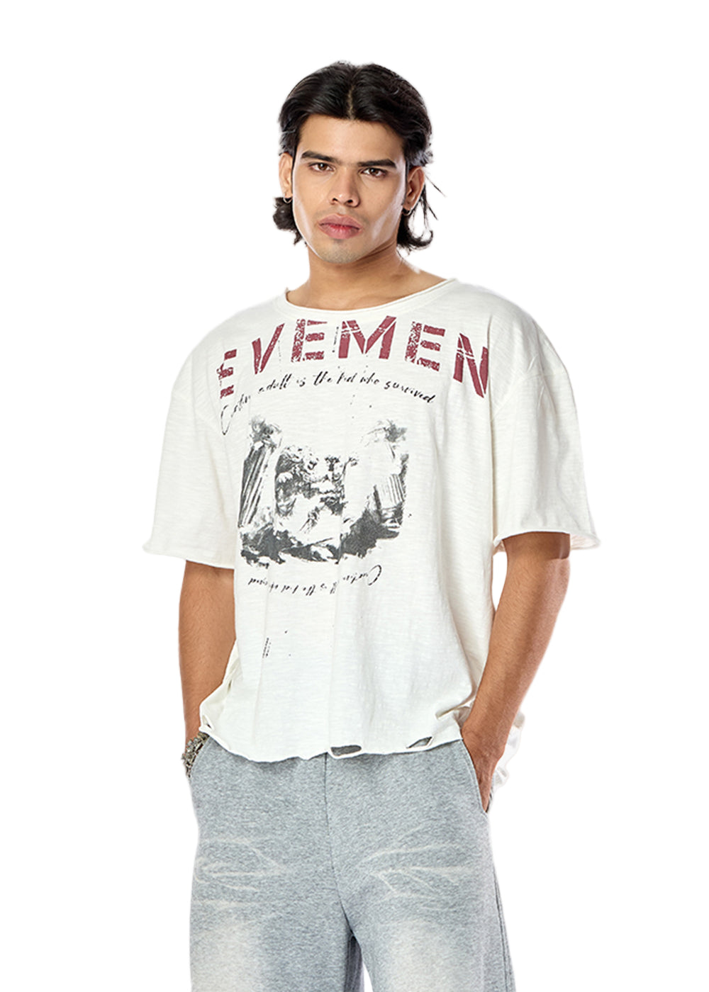 Herculus Distressed Slub T-shirt