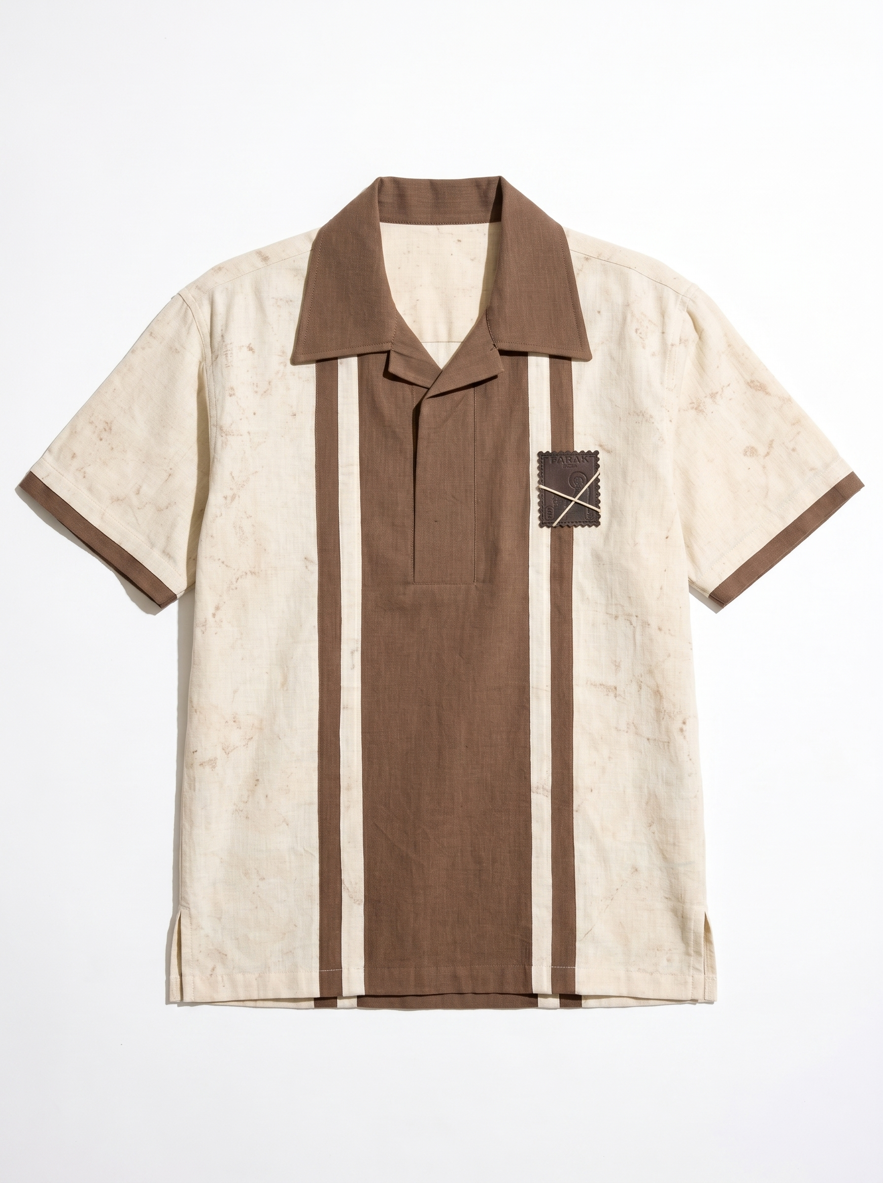Stripe Beige Polo Shirt