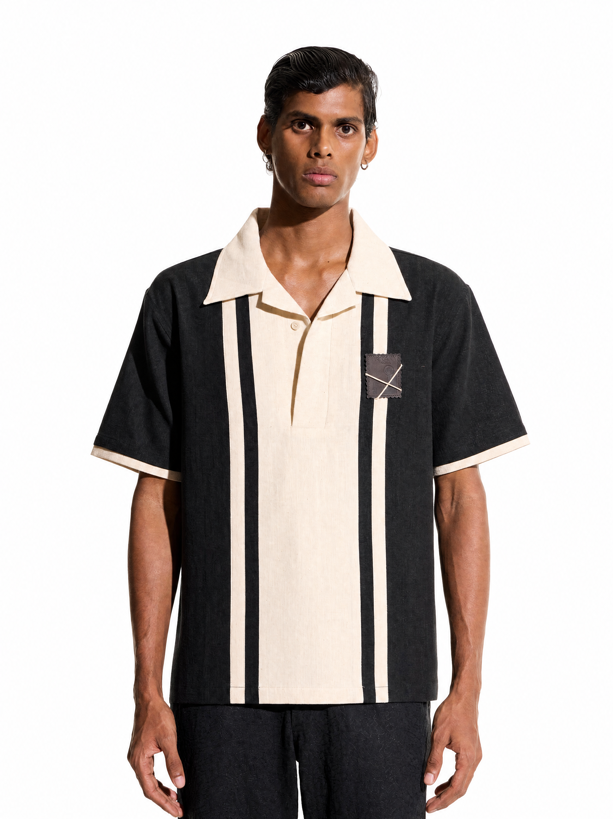 Stripe Black Polo Shirt