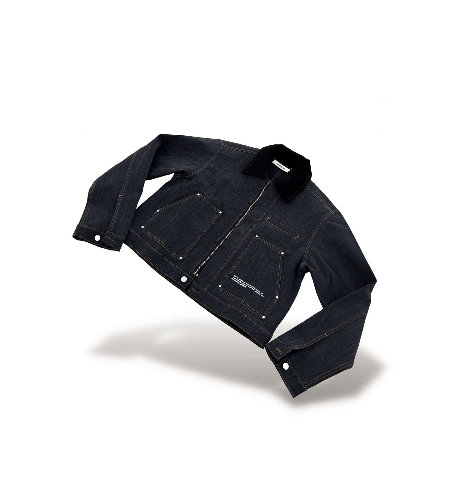 Lil denim jean jacket.(grey slub) MTM