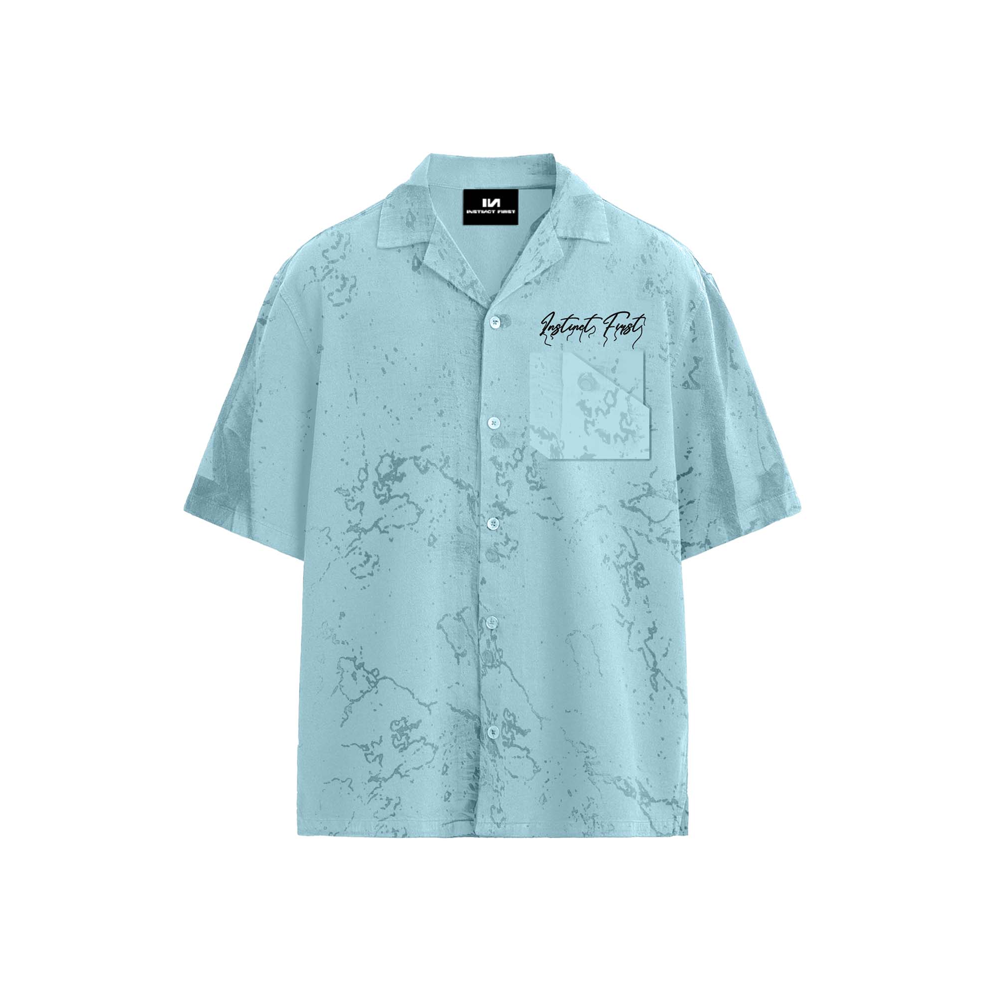 Splatter Shirt - Relaxed Fit (Summer Sky)