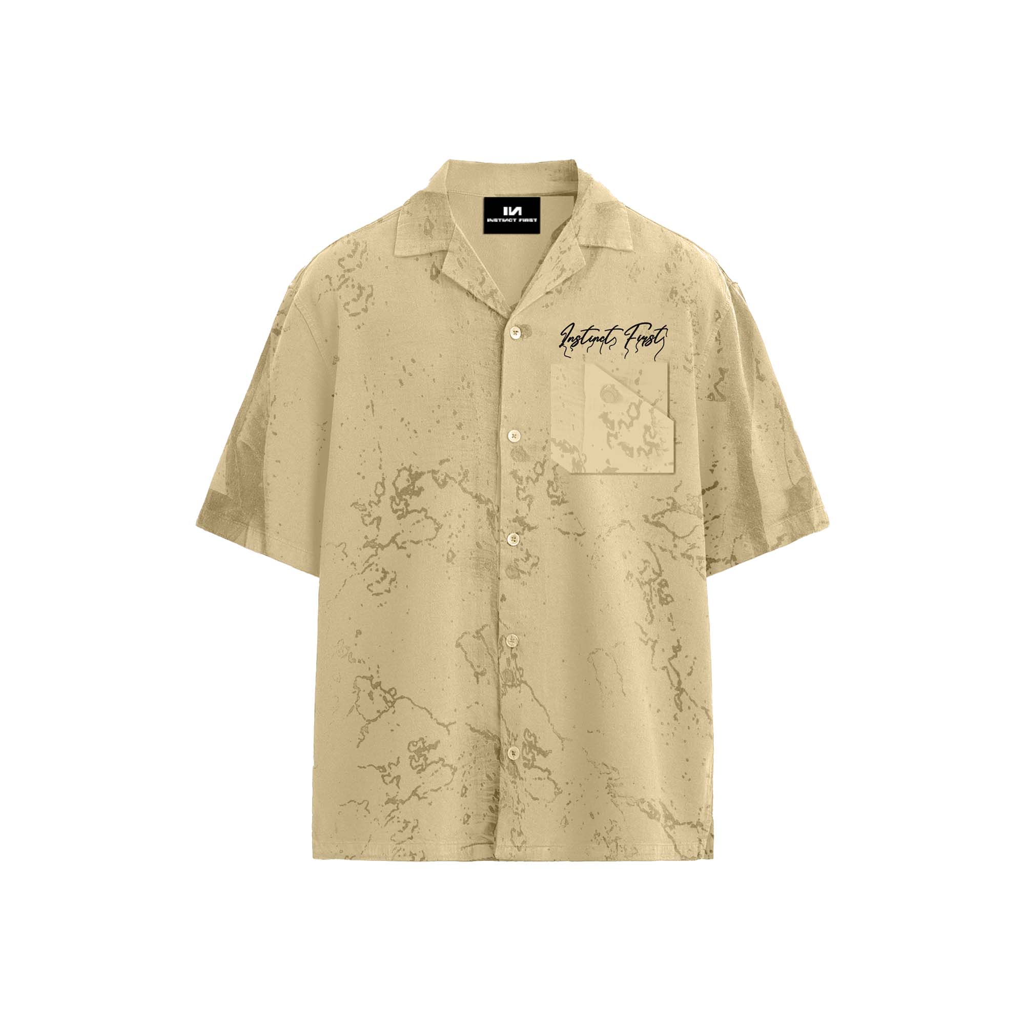 Splatter Shirt - Relaxed Fit (Burnt Sand)