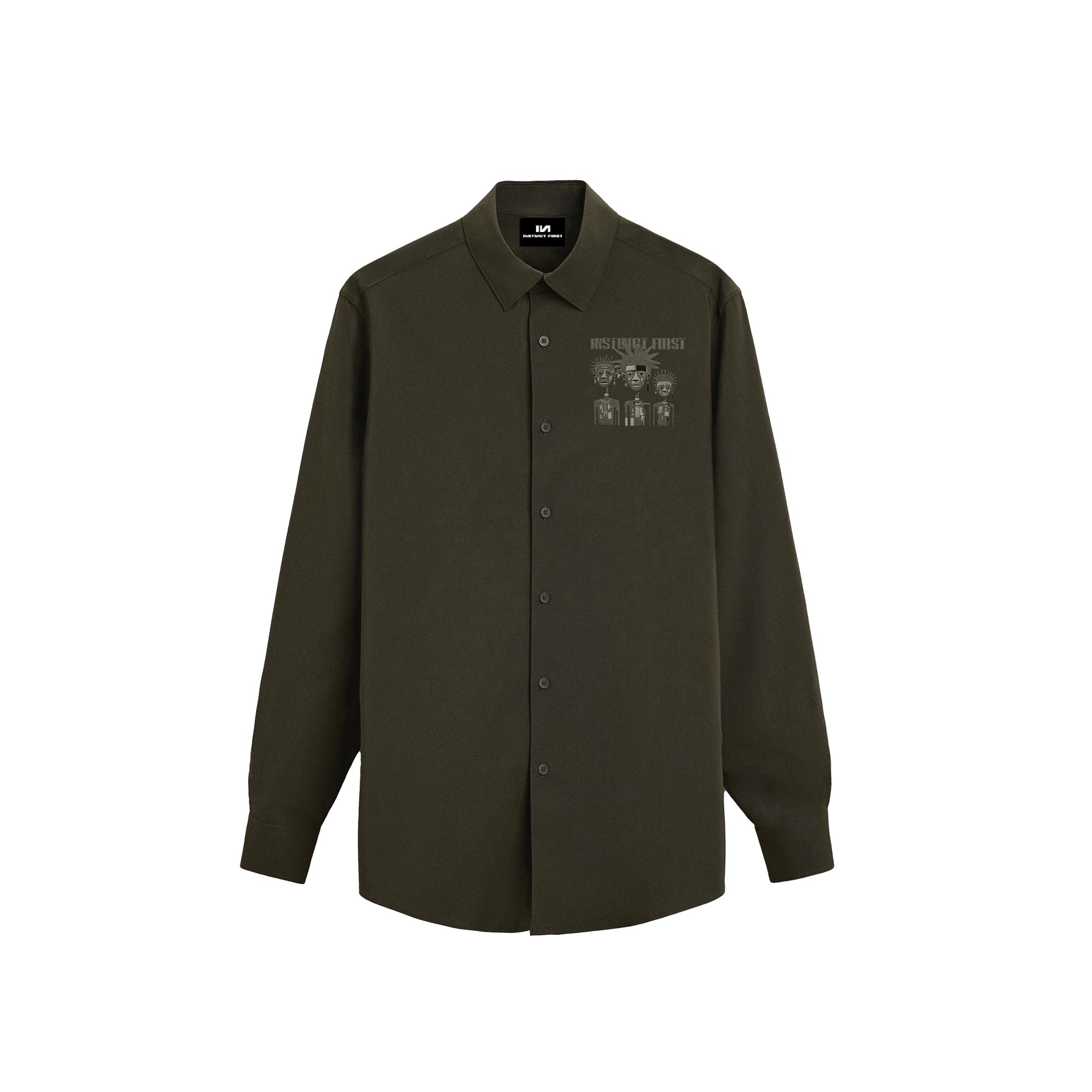 Heritage - Embroidered Shirt (Charcoal)