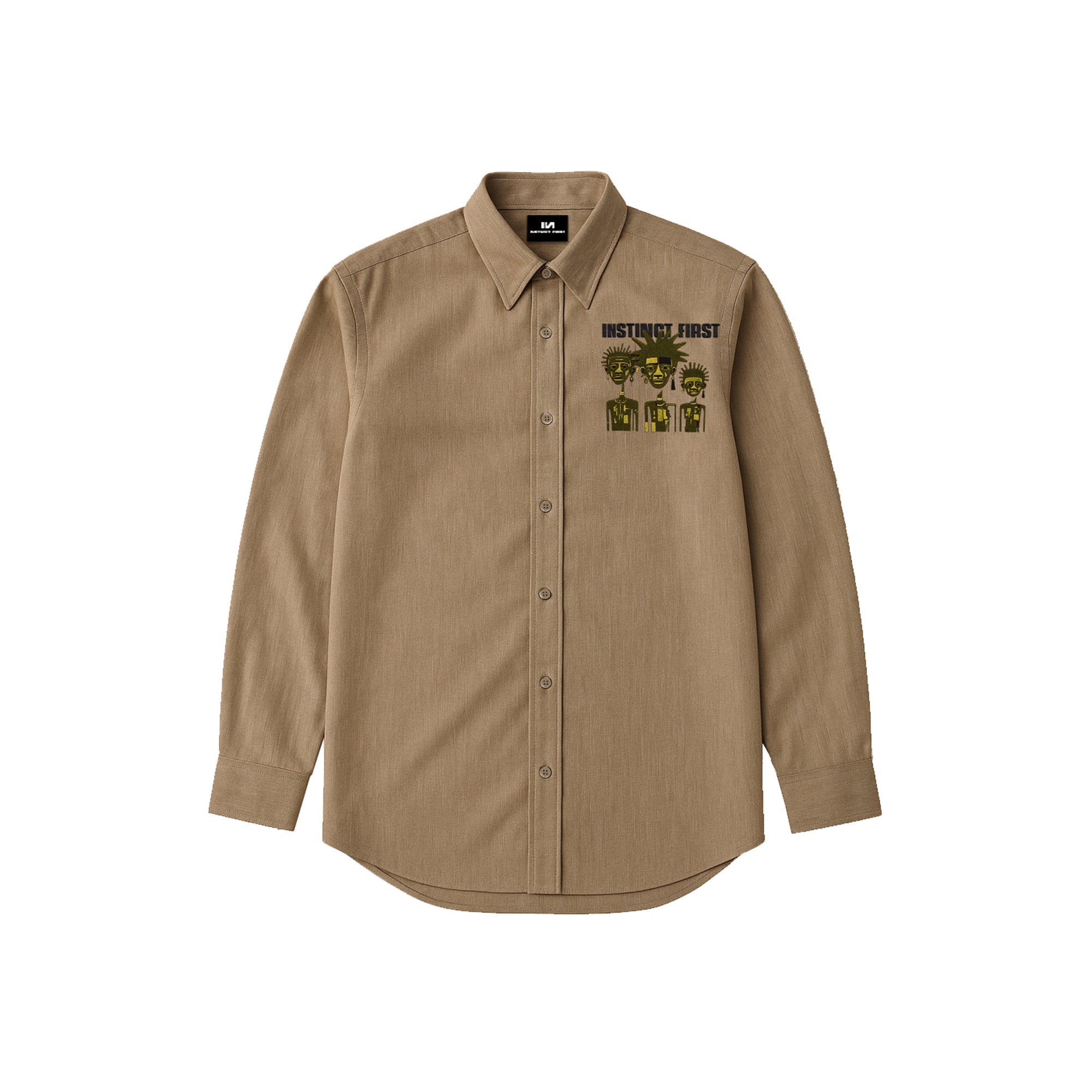 Tribal Shirt - Light Brown