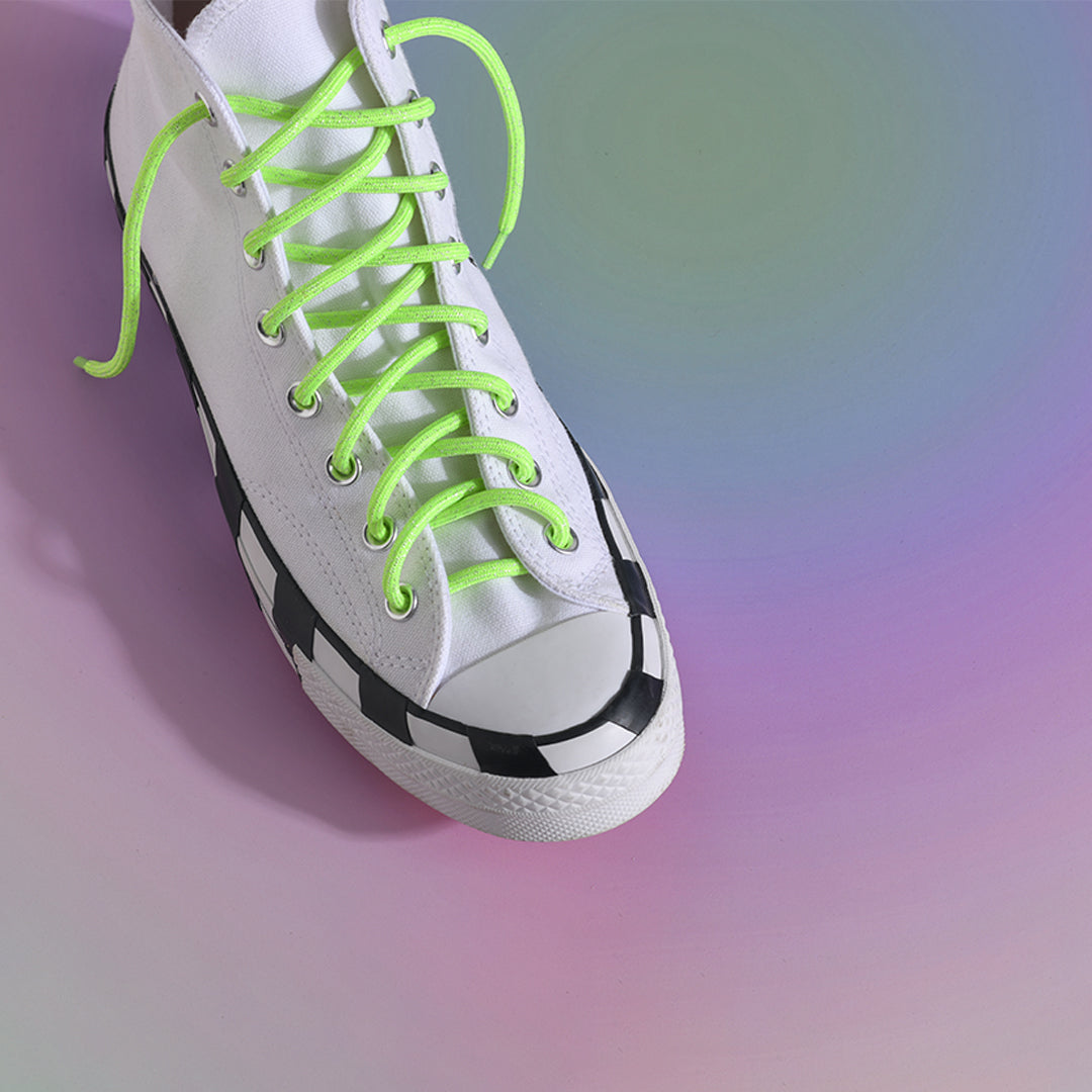 Lime Green Haze Rope Shoelaces