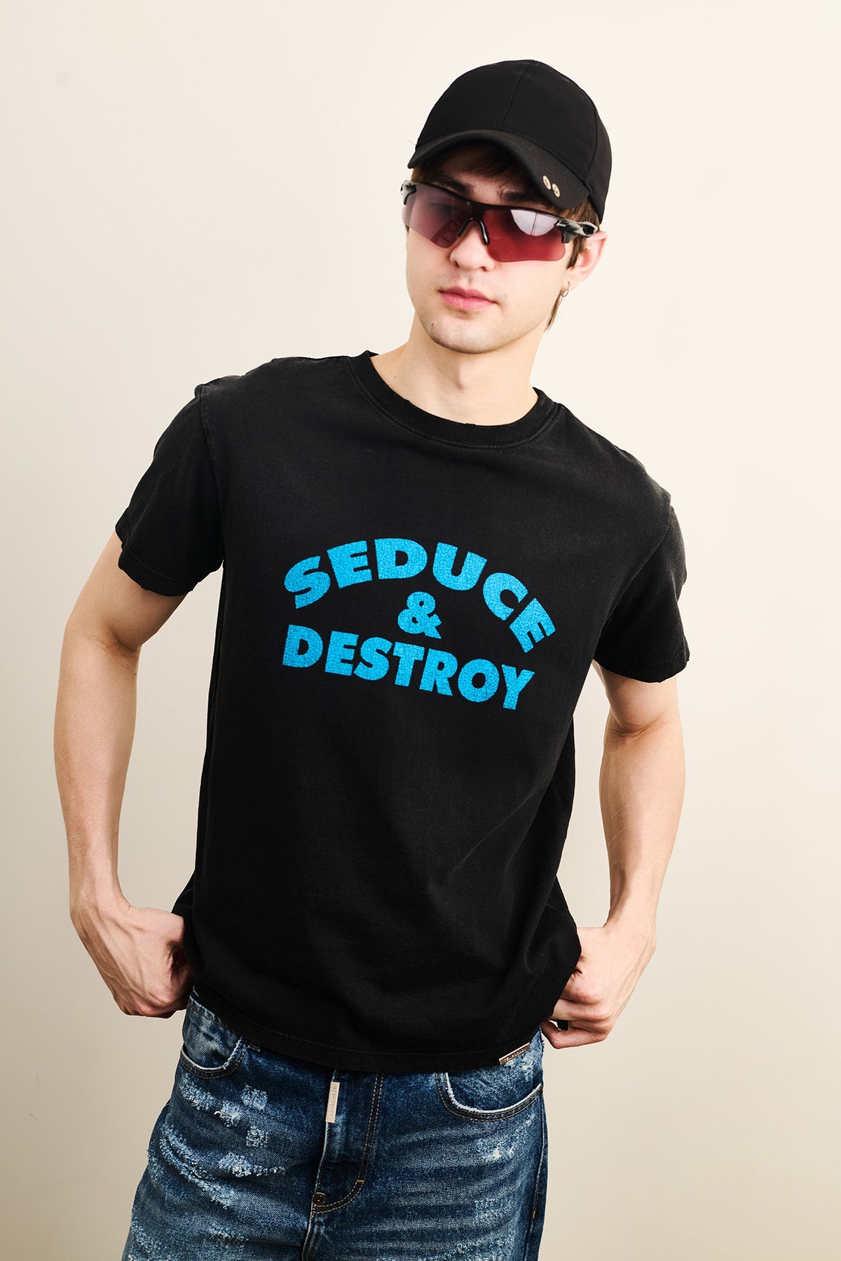 🖤 Track 01: Seduce & Destroy Vintage Tee: Unisex