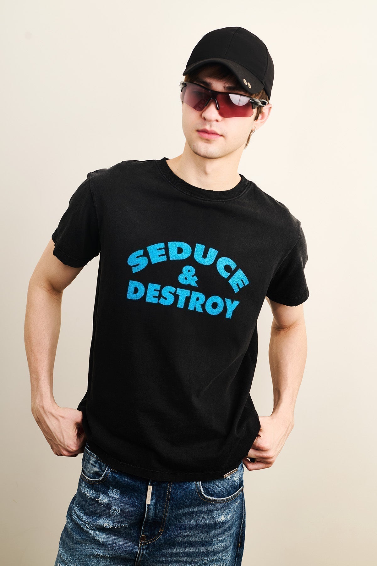 🖤 Track 01: Seduce & Destroy Vintage Tee: Unisex