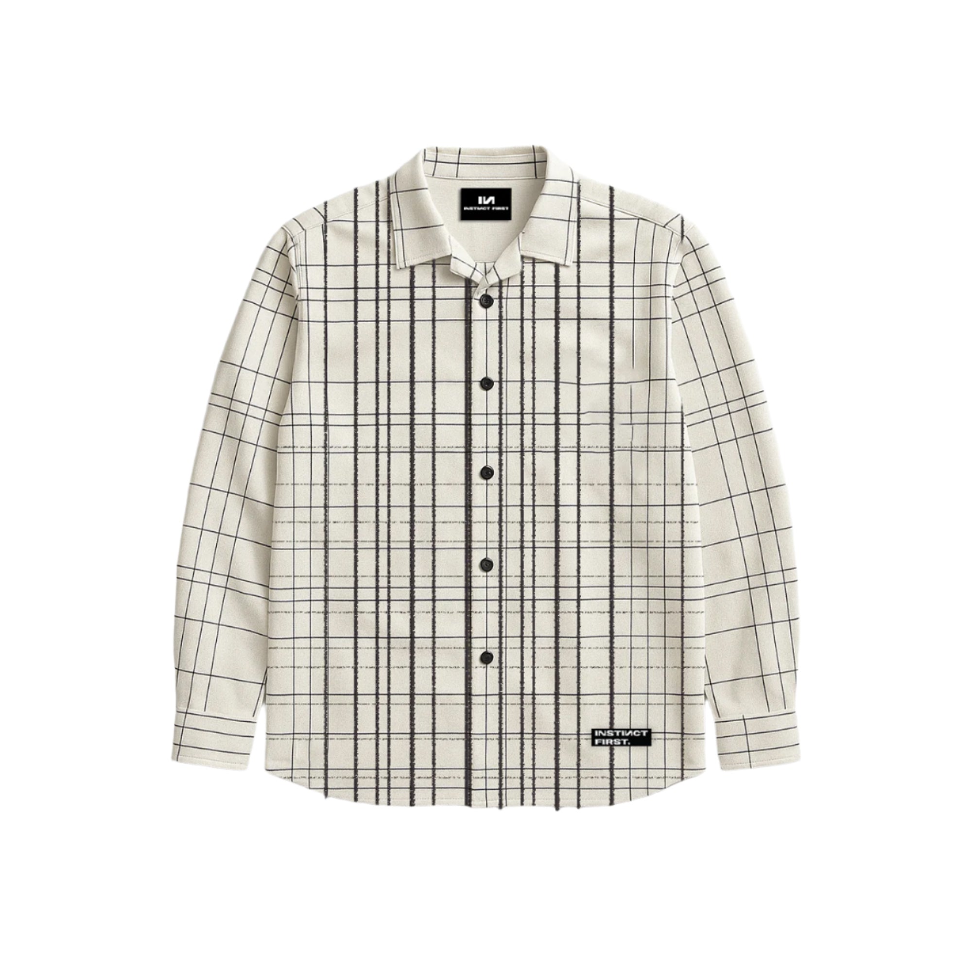 Distorted Shirt -White