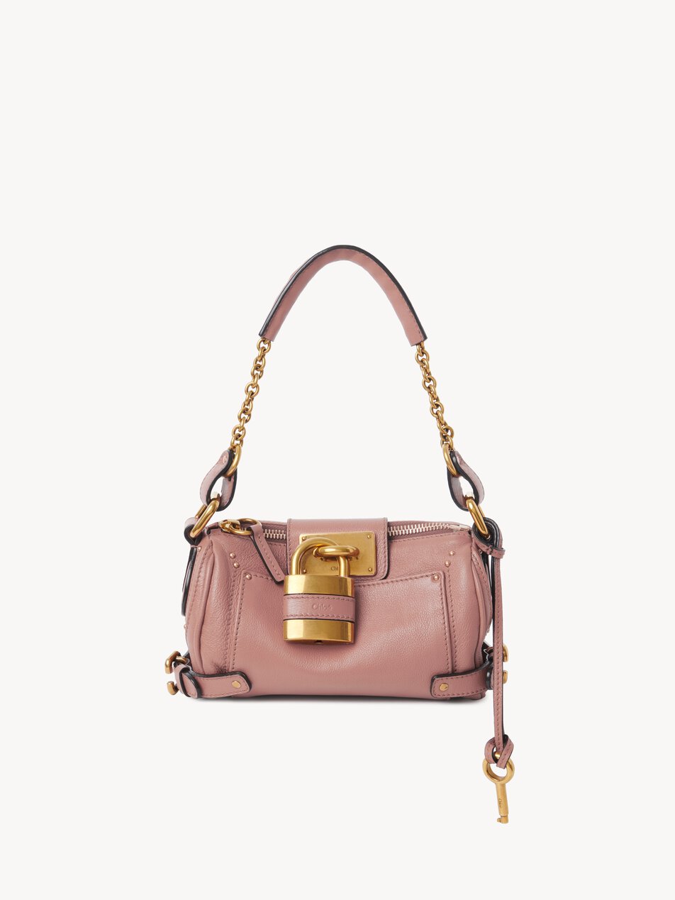 CHLOE Small Paddington chain bag in grained leather Nougat