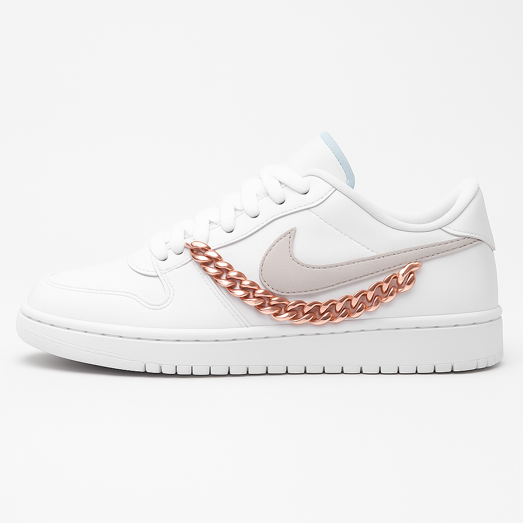 Gold Cuban Link Shoe Chains | Premium Sneaker Accessories – KNOTTY
