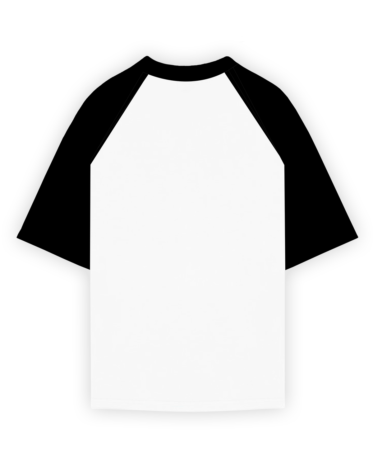 ON THE PROWL RAGLAN T-SHIRT - WHITE/BLACK