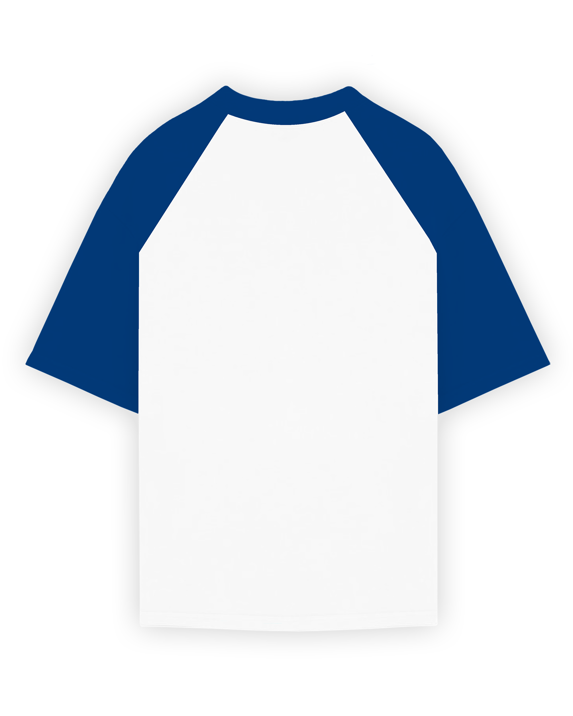 SKYLINE RAGLAN T-SHIRT - WHITE/BLUE