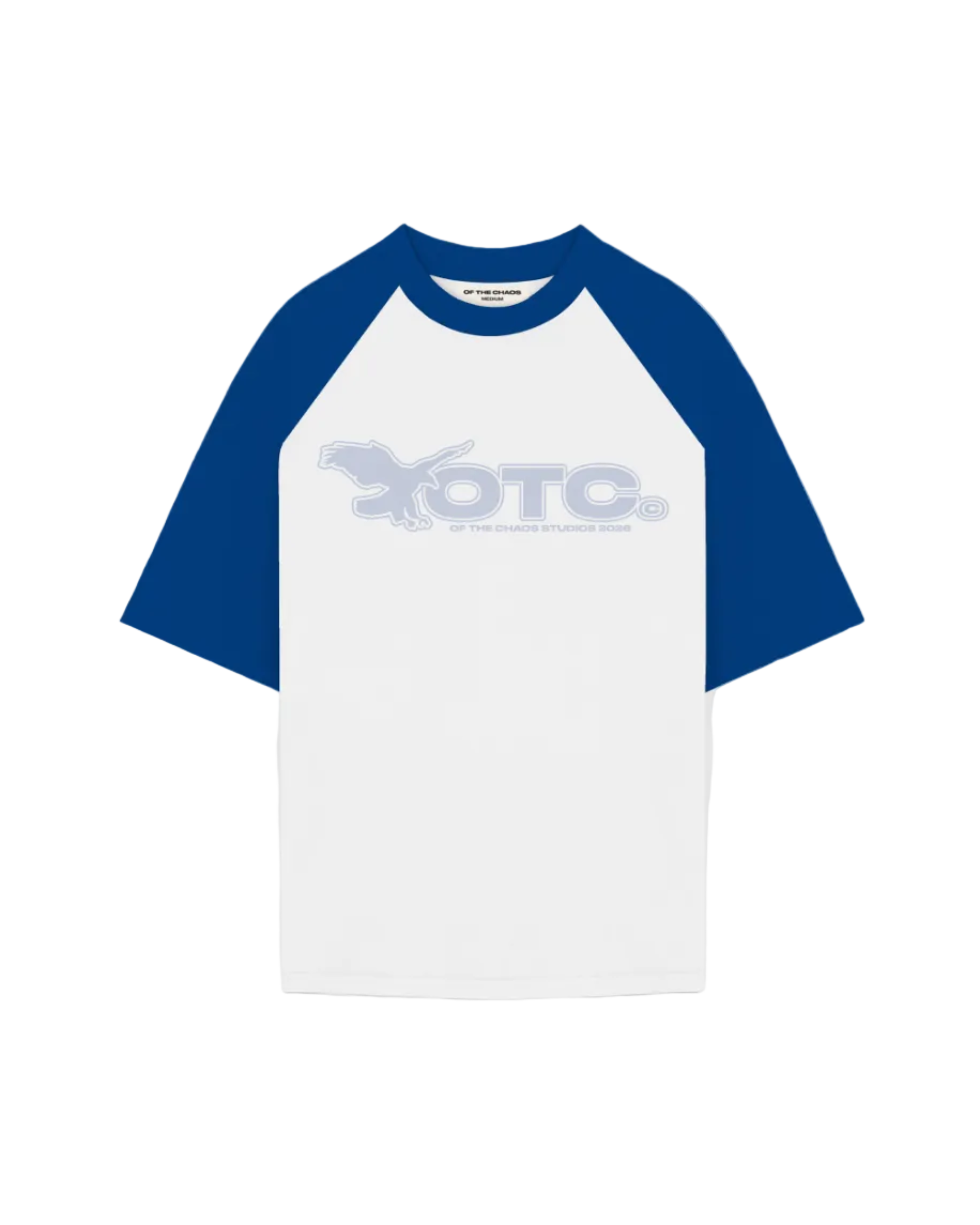 SKYLINE RAGLAN T-SHIRT - WHITE/BLUE