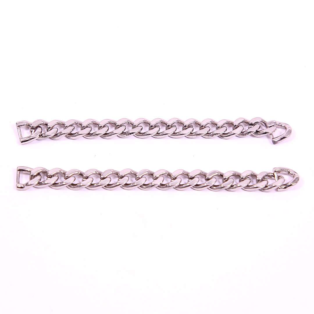 Silver Cuban Link Shoe Chains | Premium Sneaker Accessories – KNOTTY