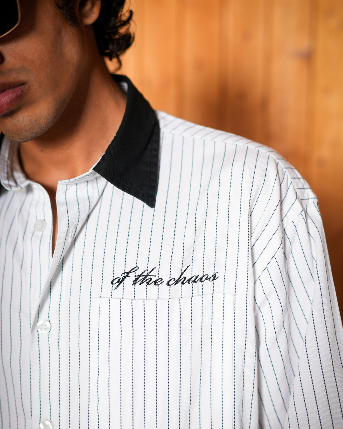 CROPPED STRIPE SHIRT