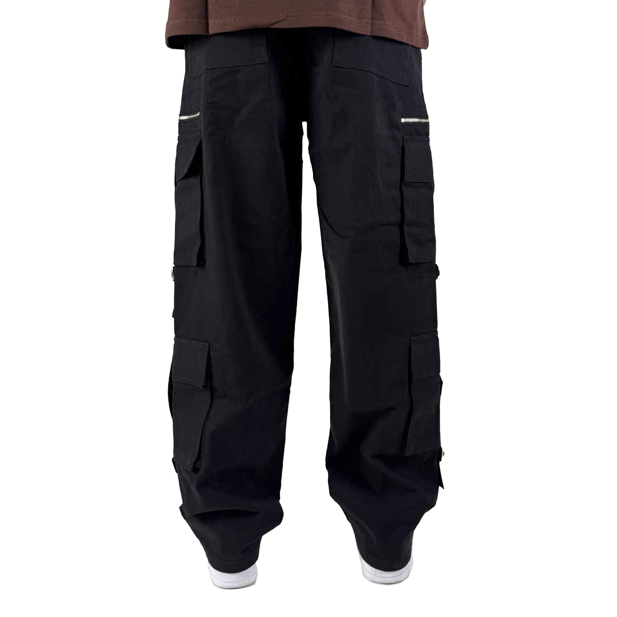 STRAP CARGO PANT - BLACK