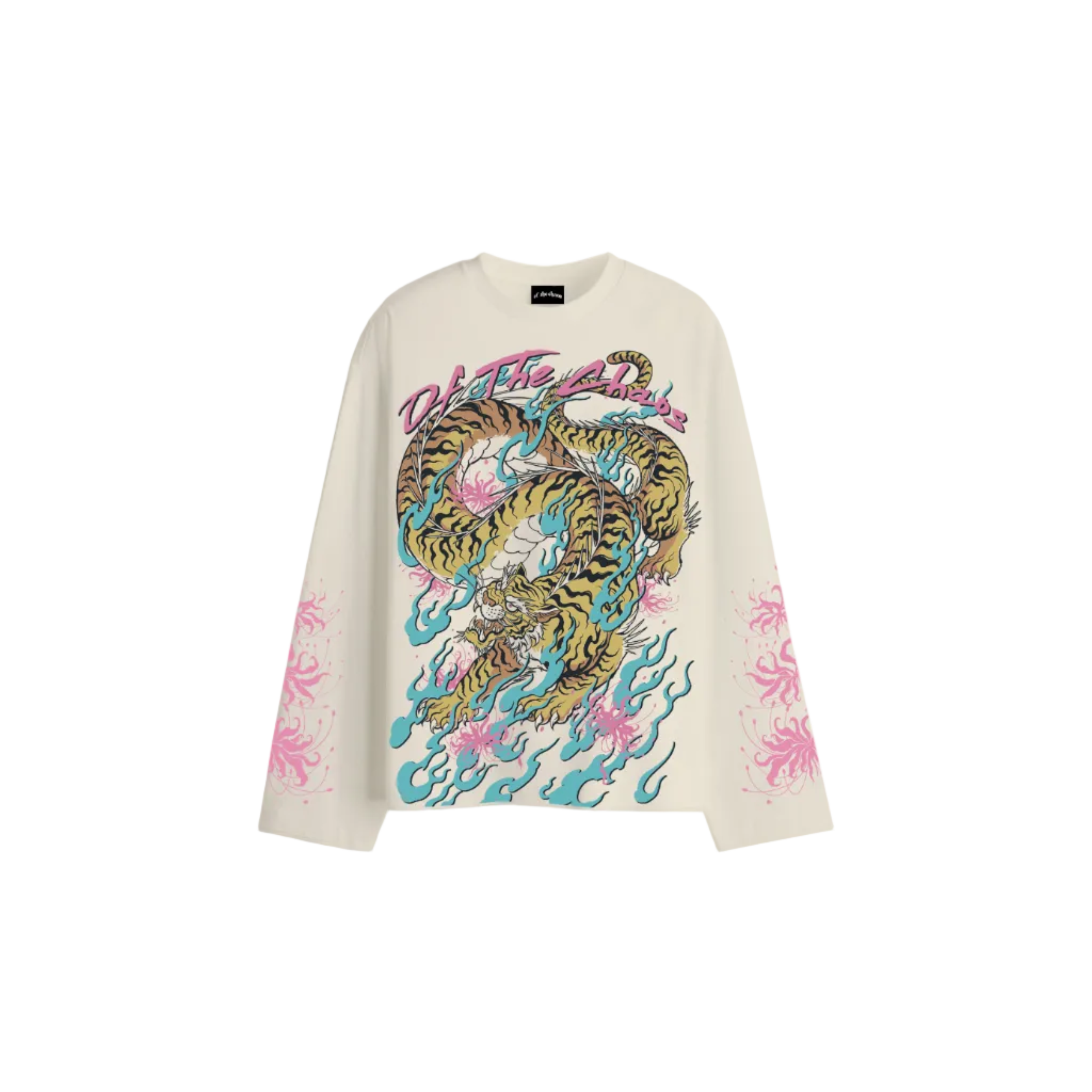 TIGER LILLIES LONG SLEEVE T-SHIRT - OFF WHITE