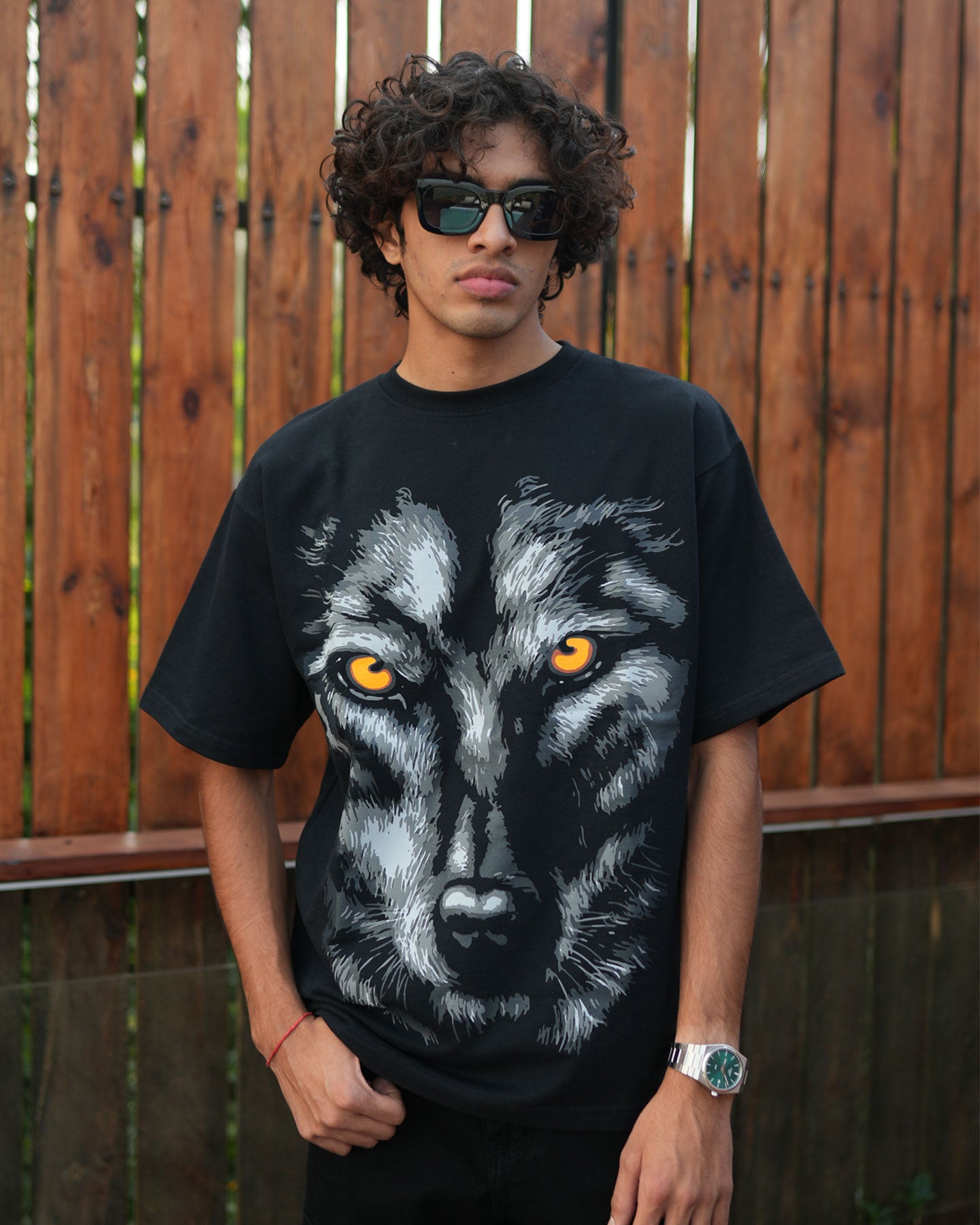 WOLF T-SHIRT - BLACK