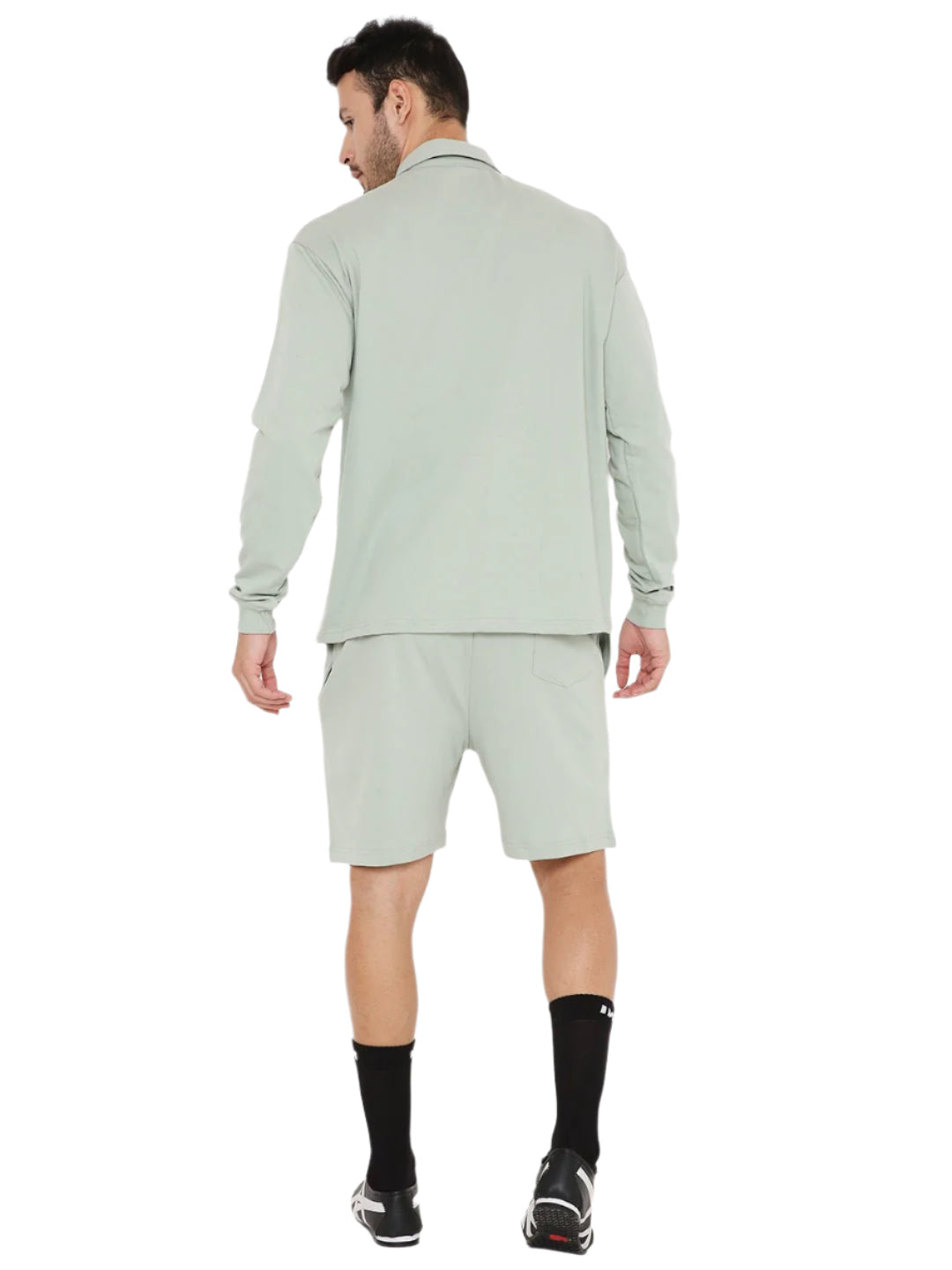 Oversized Polo T-shirt - Camping Green