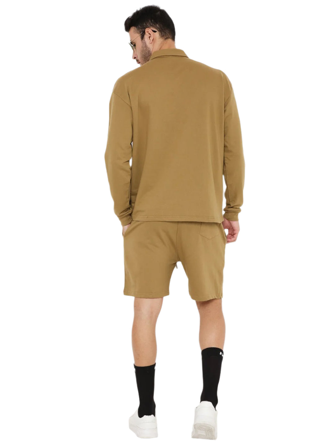 Oversized Polo T-shirt - Pirate Brown