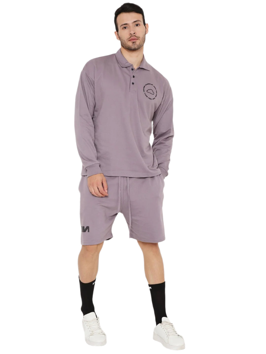 Oversized Polo T-shirt - Seeker Purple