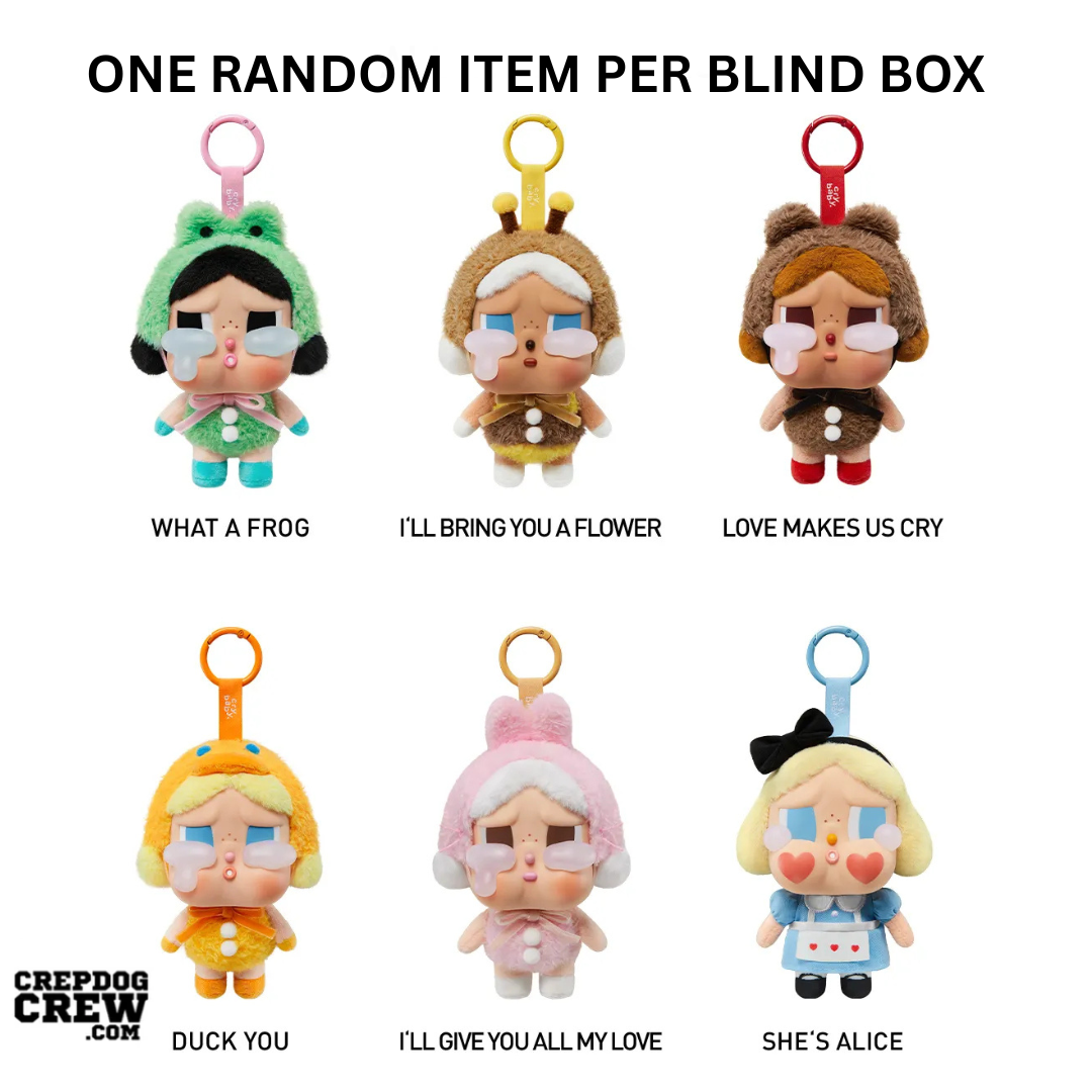 Pop Mart CryBaby Crying Again Series Vinyl Face Plush Single Blind Box (pack of 1)