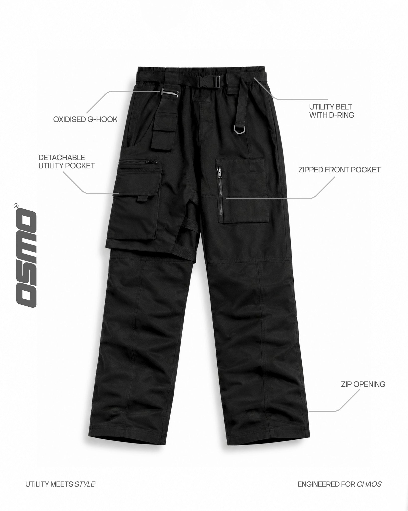Detachable Utility Pocket Cargo