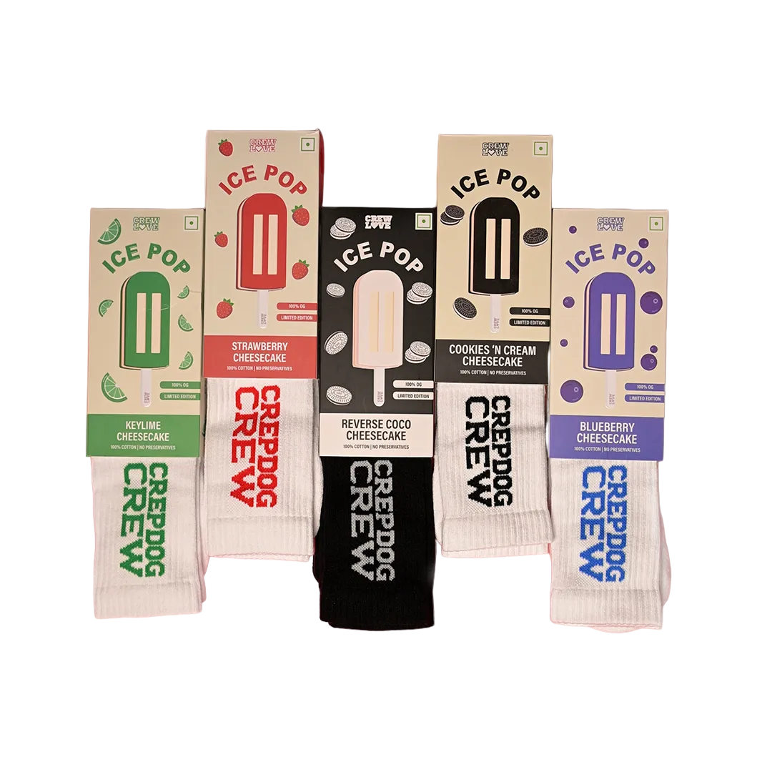 Cheesecake Socks Pack of 5- CDC Ice Pops