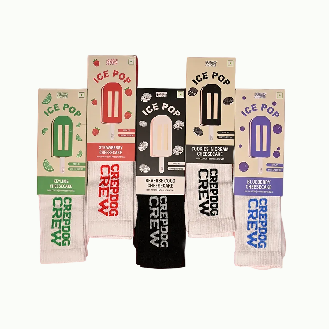 Pack of 5 - CDC Ice Pop Socks Cheesecake Edition