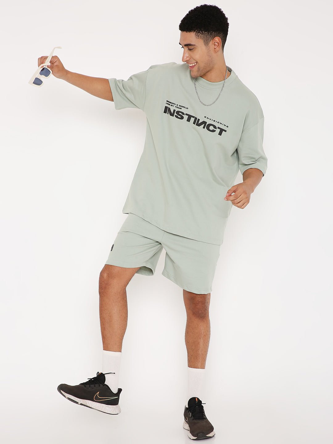 Camping Green Shorts