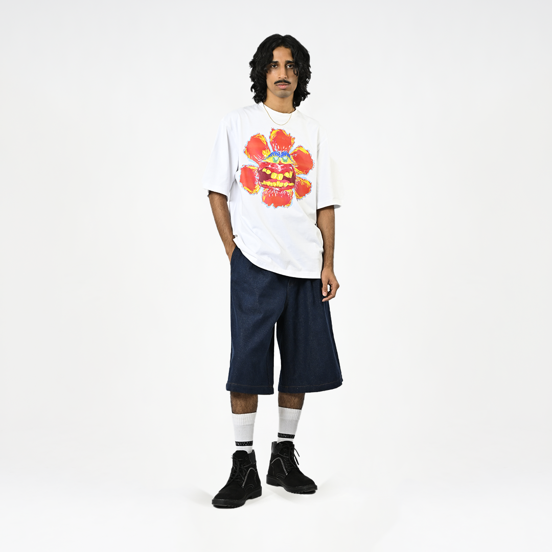 Bright orange expressions t-shirt
