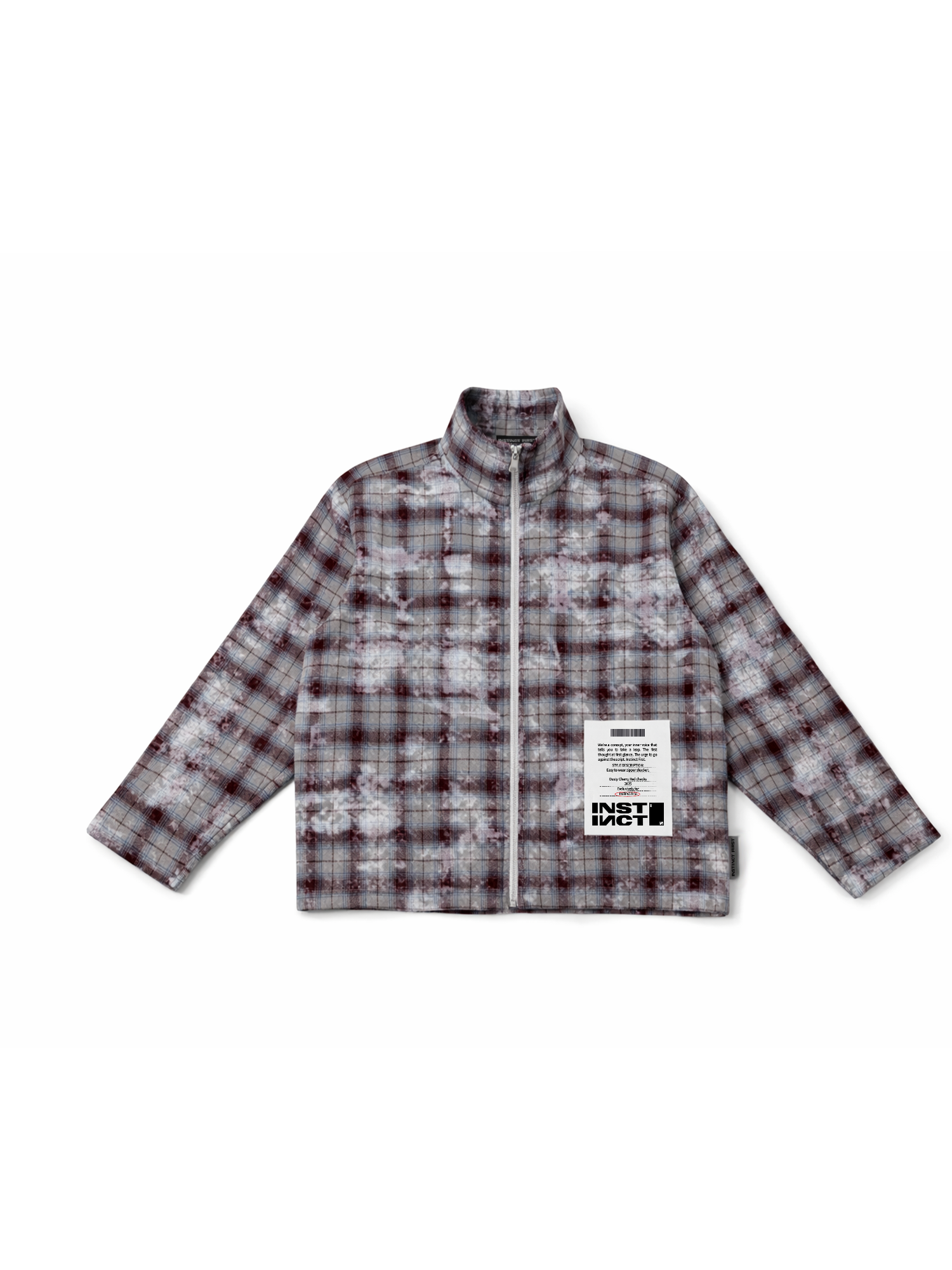 Solo Zipper Shirt - (Washed Maroon)