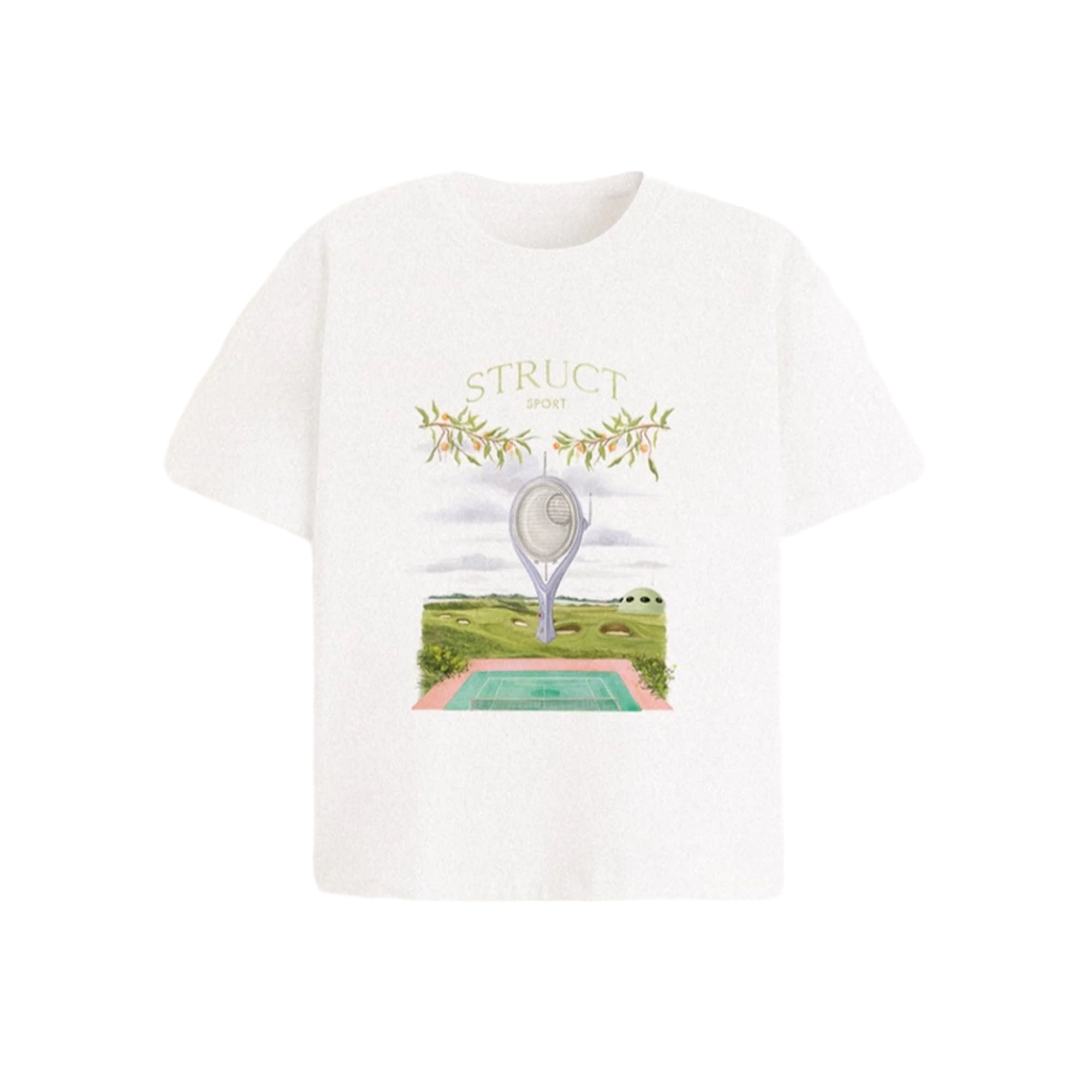 RETROFUTURISTIC TENNIS WHITES T-SHIRT