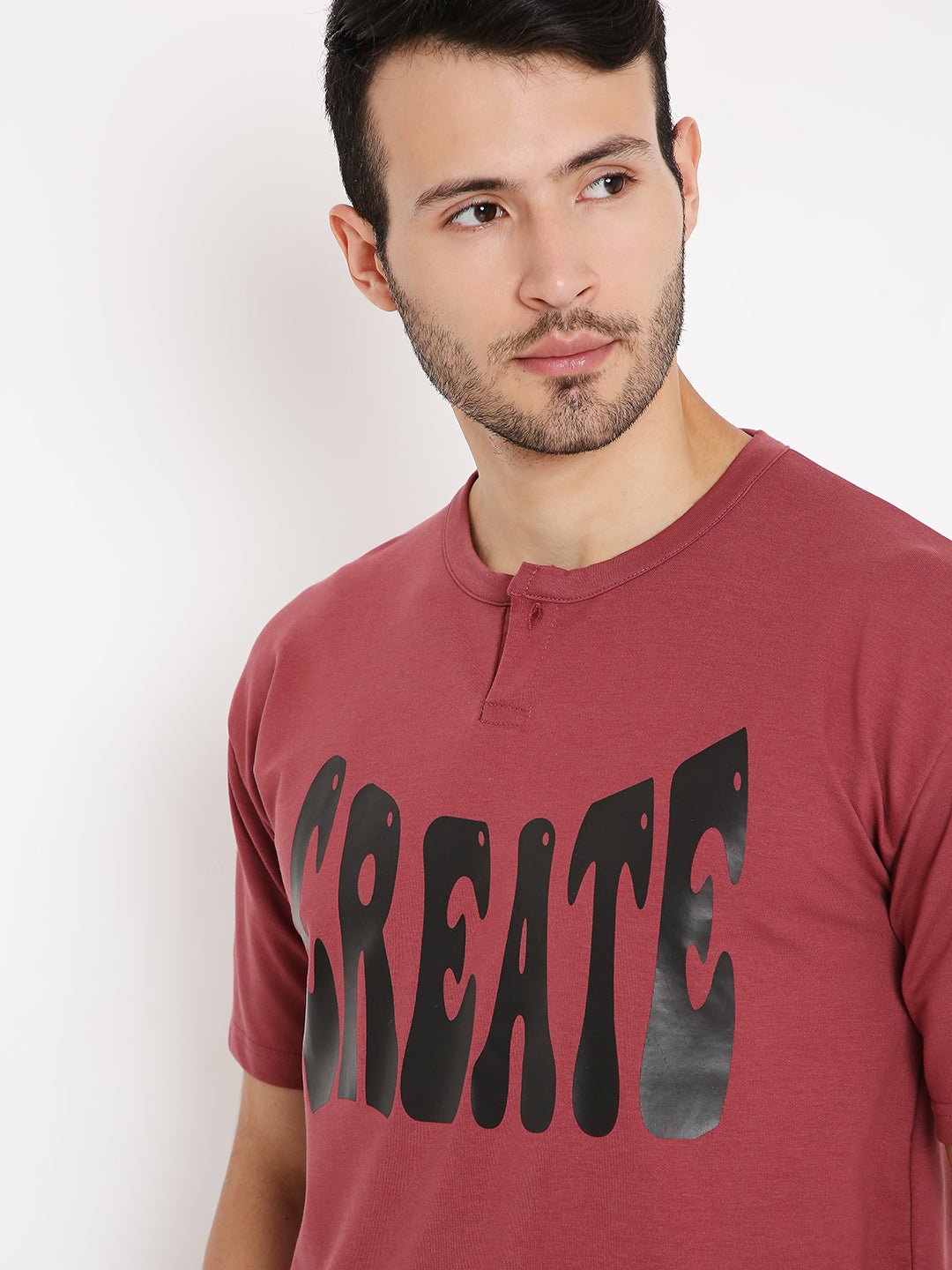 Oversized T-shirt - Onion Red Inverted Polaroid