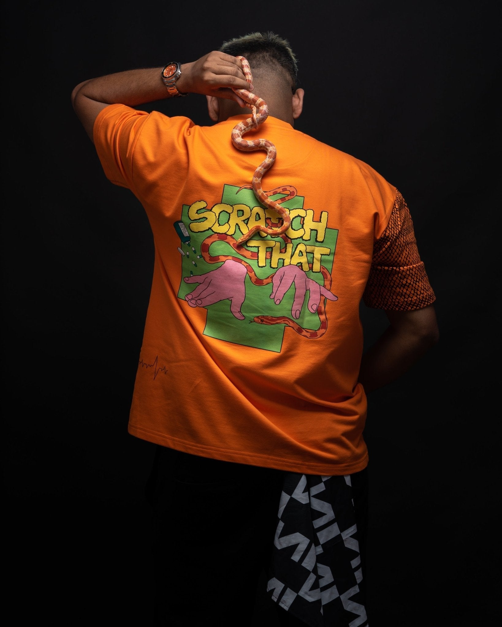 Orange Oversized T-shirts