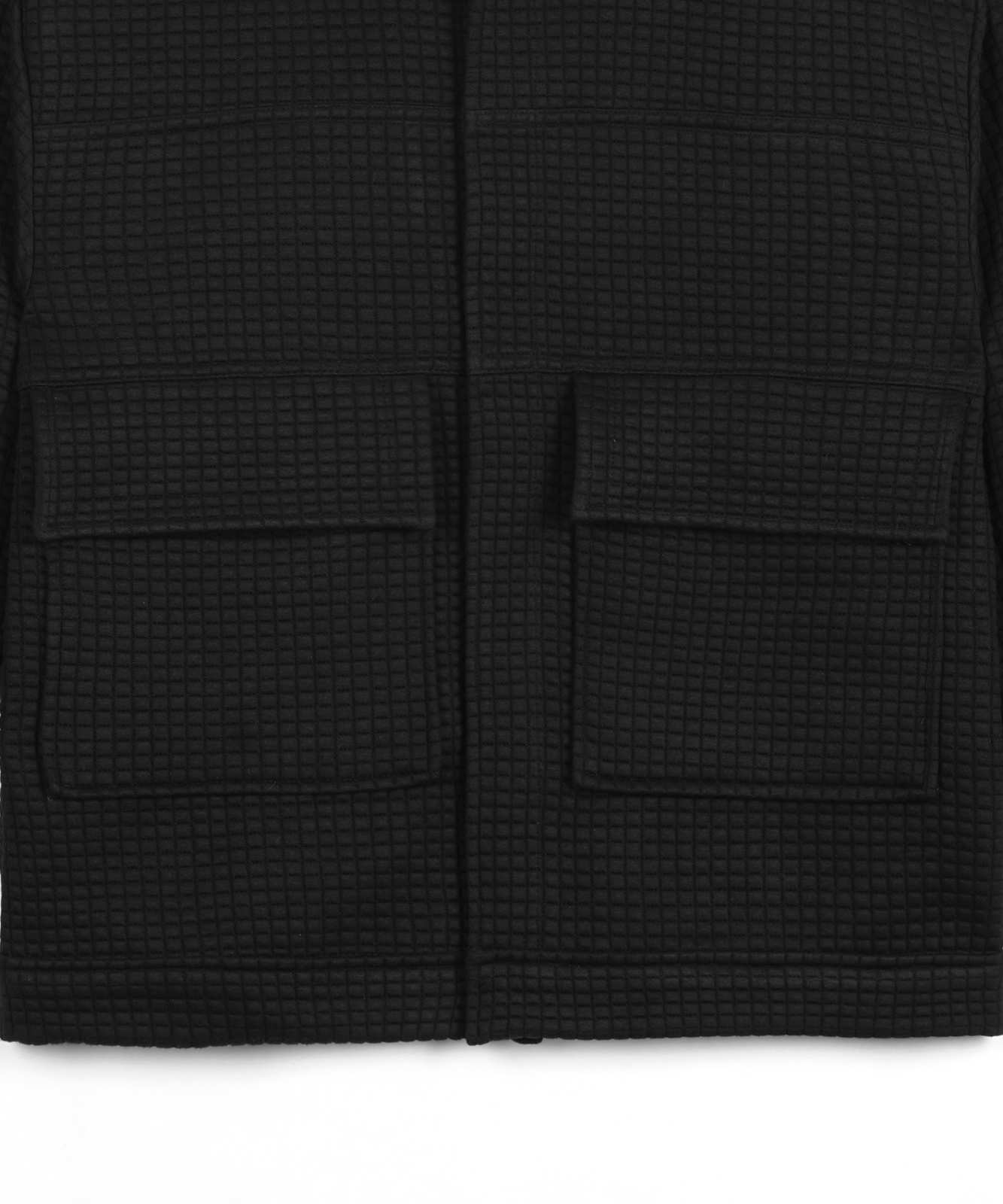 BLACK QUILTED JACKET