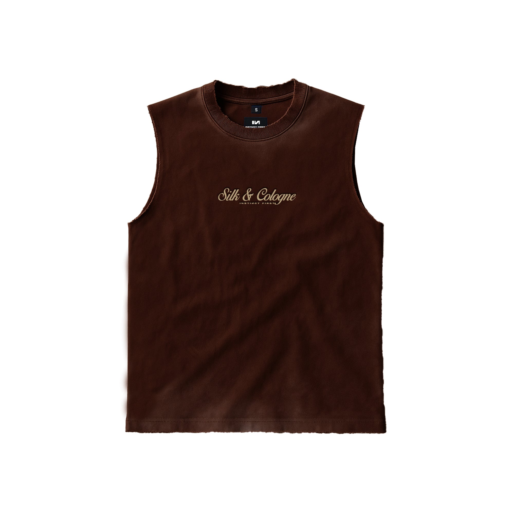 Silk and Cologne - Sleeveless T-Shirt (Coffee Brown)