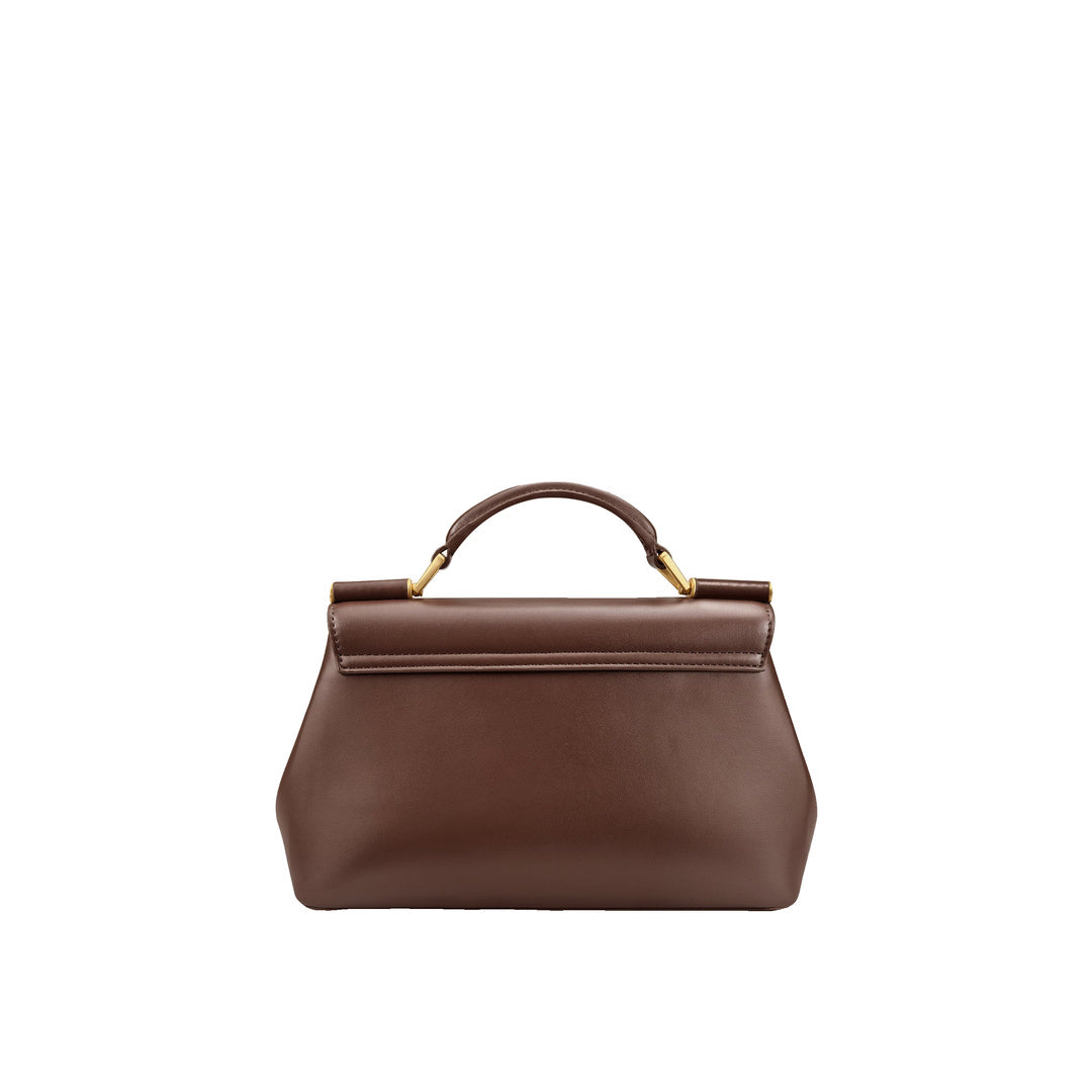JW PEI Audrey Flap Lock Top Handle Bag - Brown