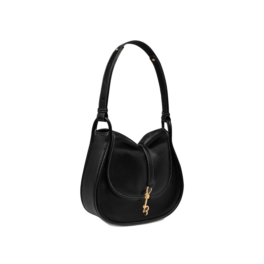 JW PEI Arla Small Hobo Bag - Black Pebbled