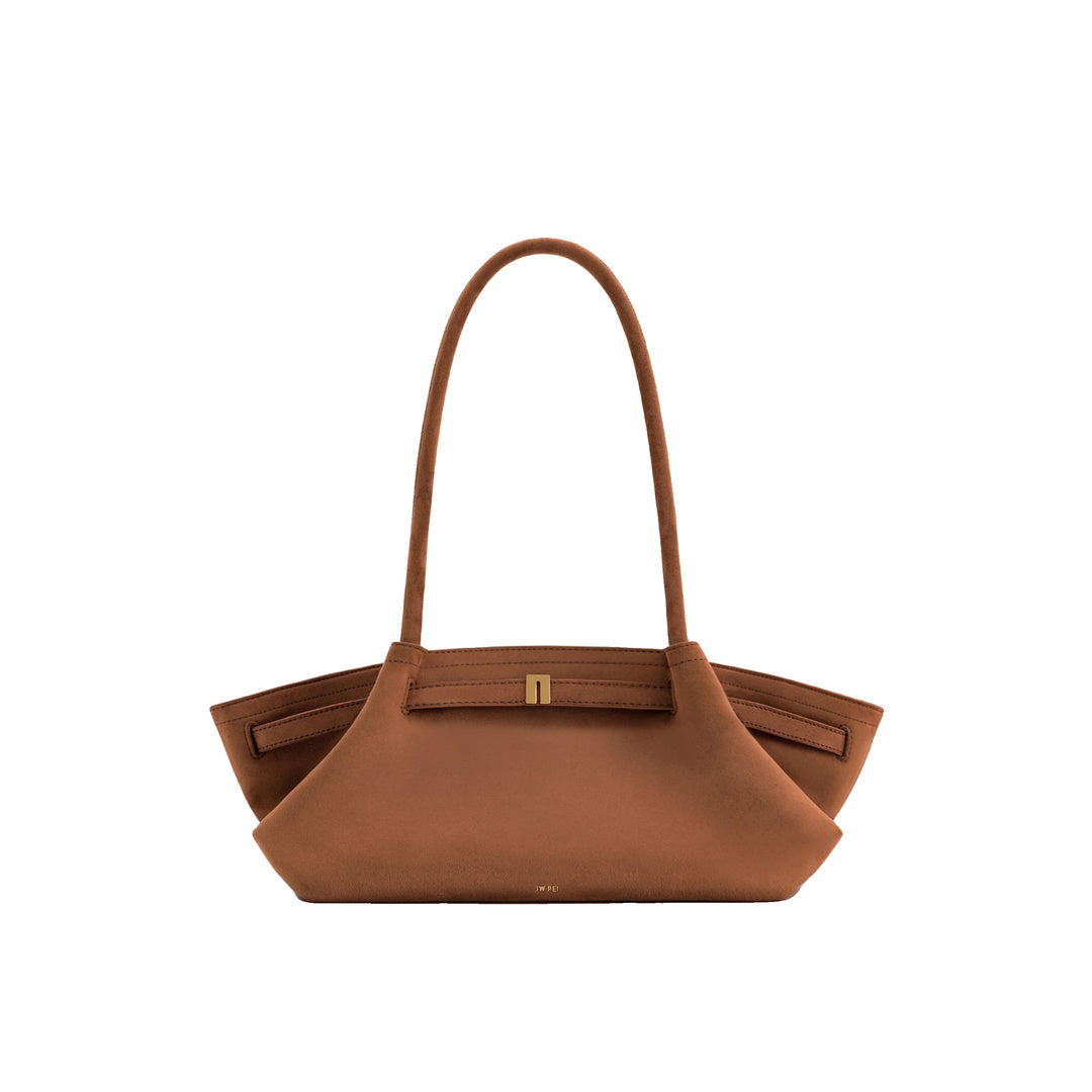 JW PEI Hana Wide Faux Suede Tote Bag - Brown