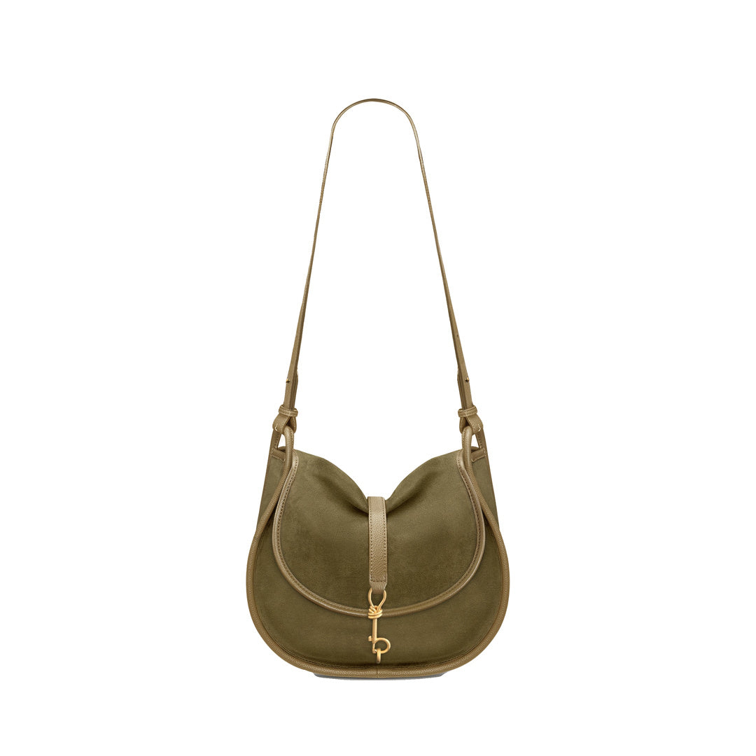JW PEI Arla Small Faux Suede Hobo Bag - Olive Green