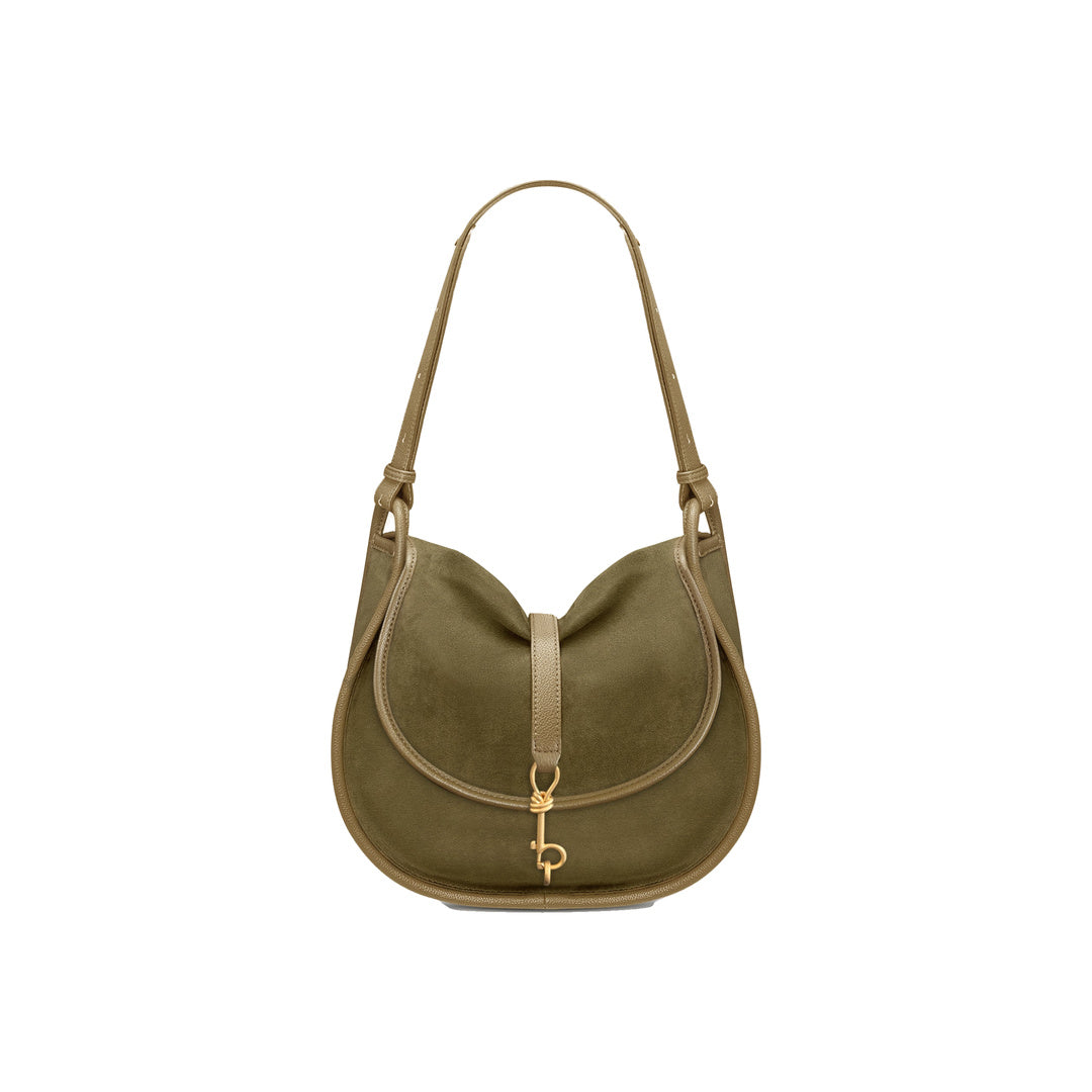 JW PEI Arla Small Faux Suede Hobo Bag - Olive Green