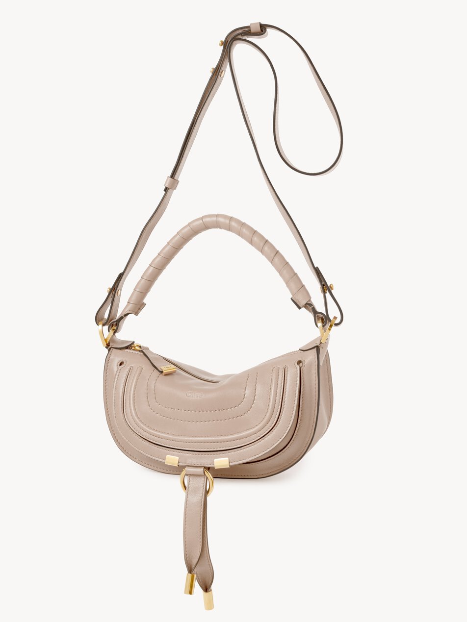 CHLOE Mini Marcie shoulder bag in soft leather Woodsmoke