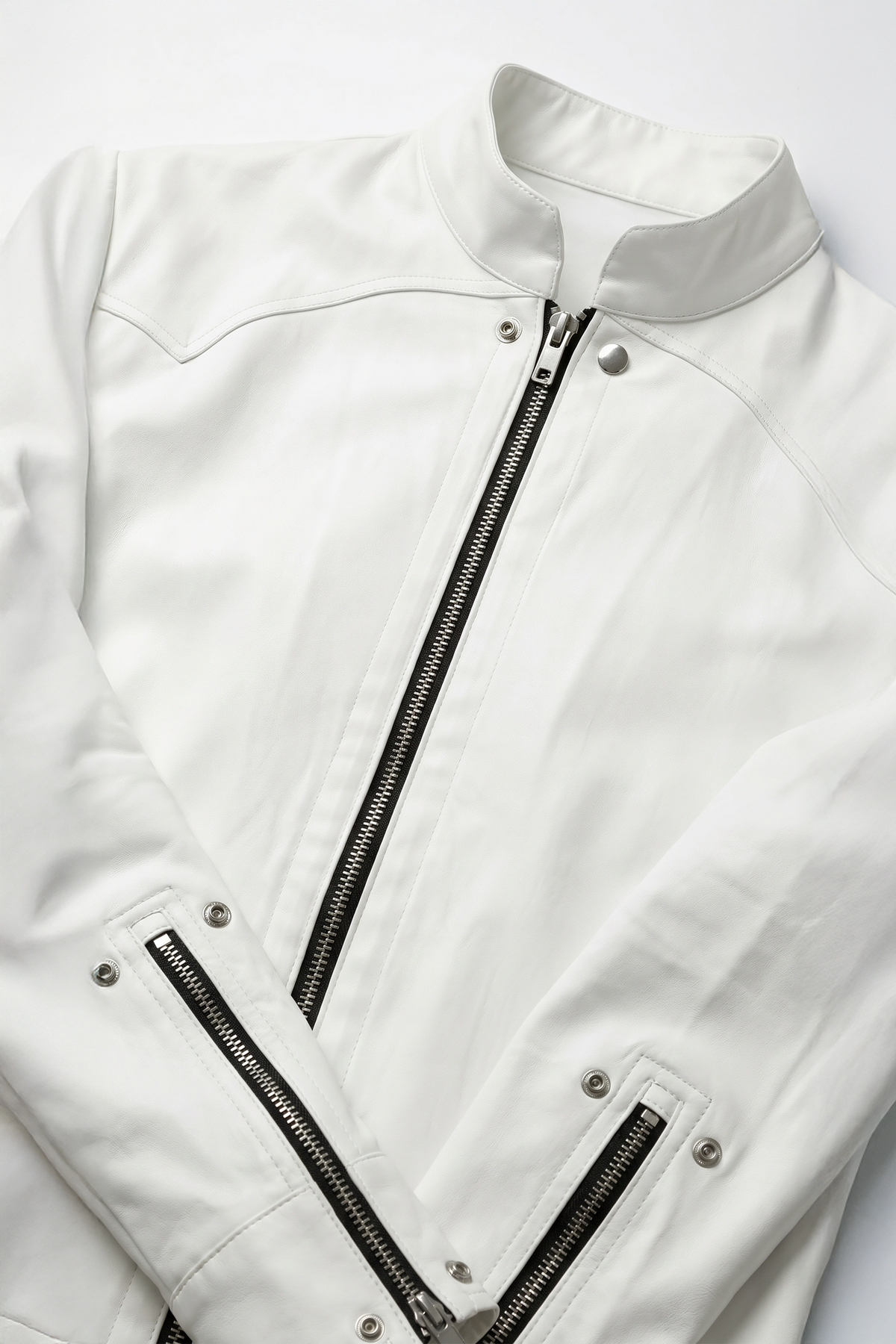 White Zippered Kurta